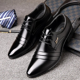 Patent Leather Dress Shoes – Black Oxford Shoes for Men