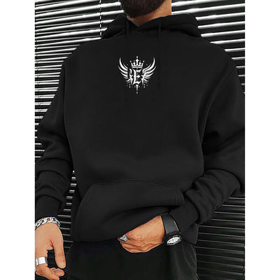 Black Men's Hooded Sweatshirt