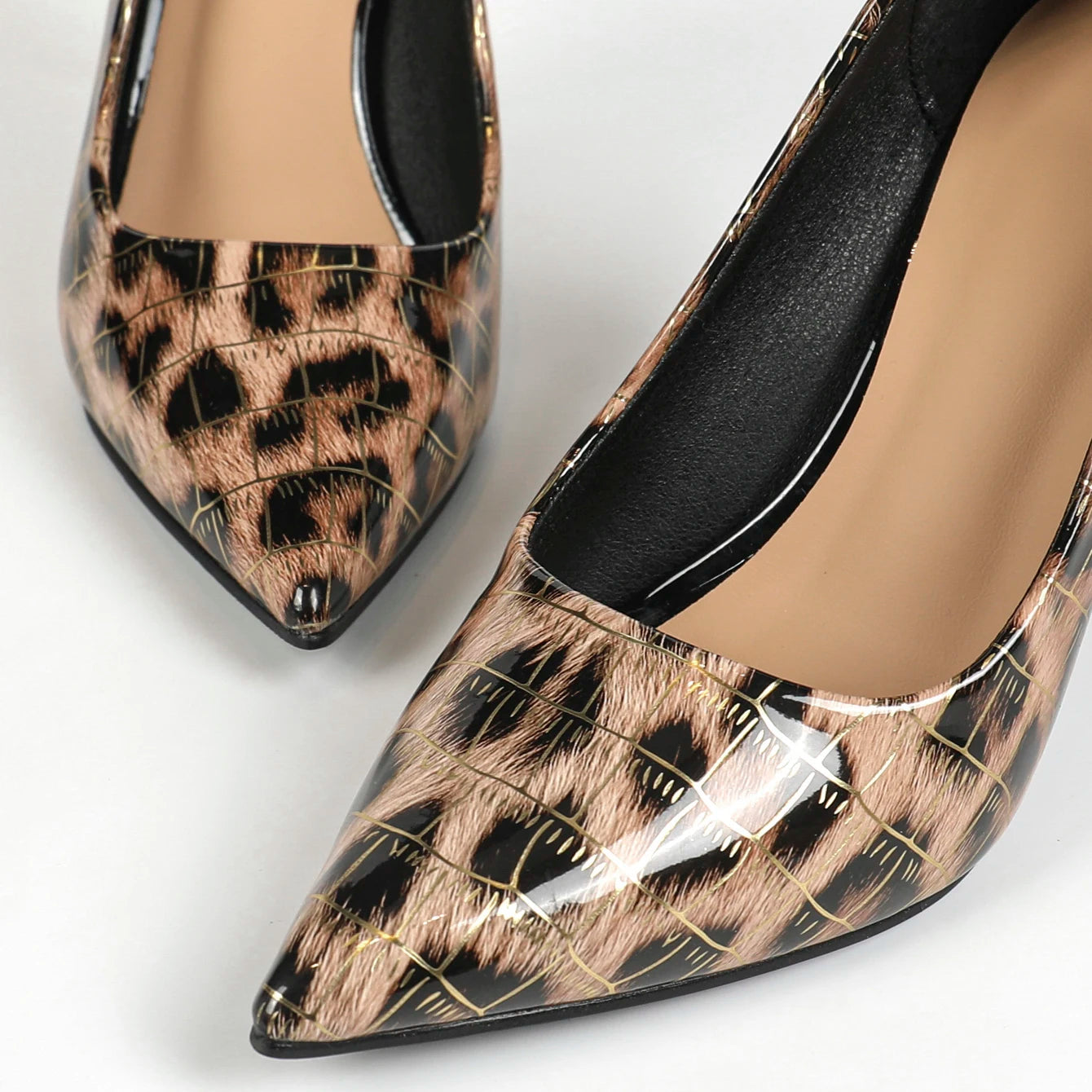 Leopard heels