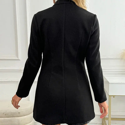 Women's Black Fitted Coat