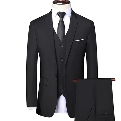 Men's Elegant 3-Piece Suit Set