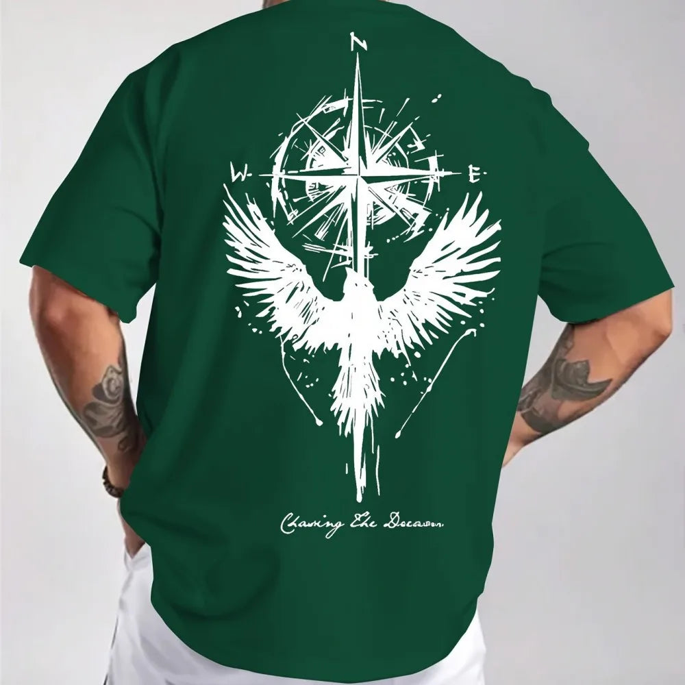 Men's summer printed T-shirt