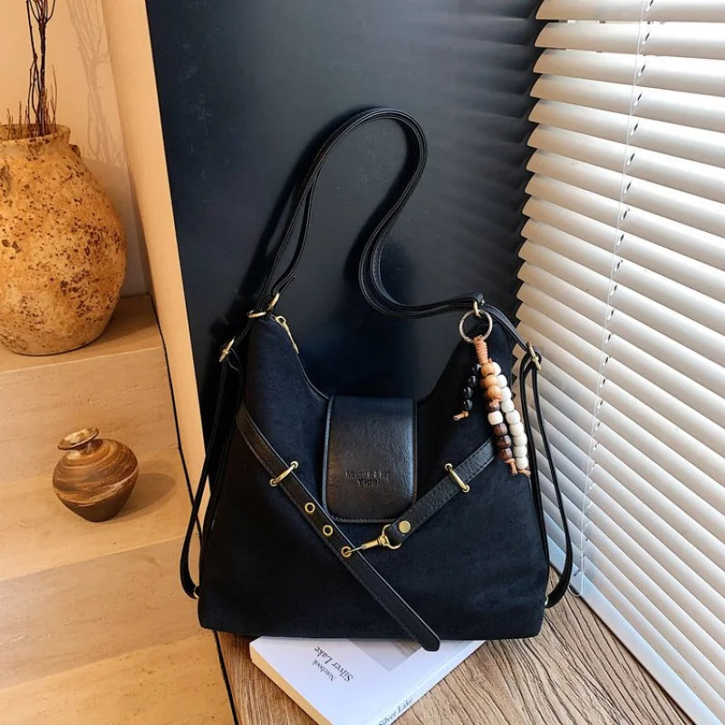 suede shoulder bag