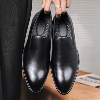Men’s Leather Slip-On Dress Shoes