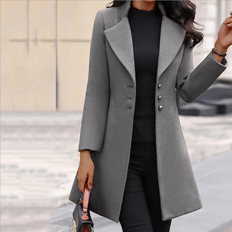 Women's Fitted Mid-Calf Coat