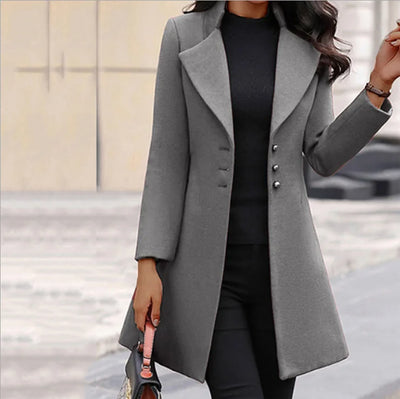 Women's Fitted Mid-Calf Coat