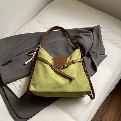 suede shoulder bag