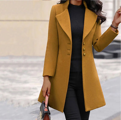 Women's Fitted Mid-Calf Coat