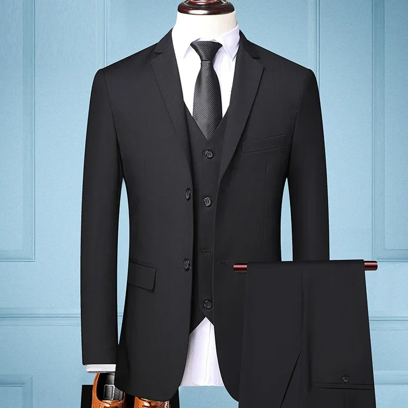 Men's Elegant 3-Piece Suit Set