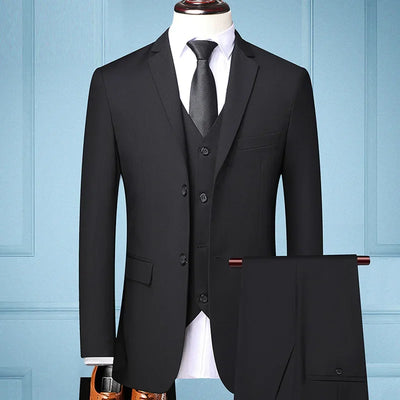 Men's Elegant 3-Piece Suit Set