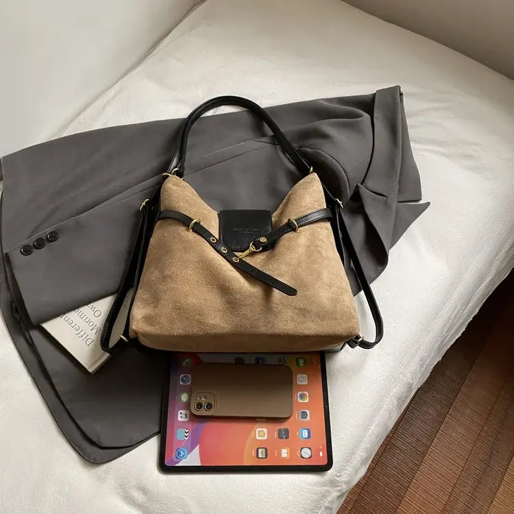 suede shoulder bag