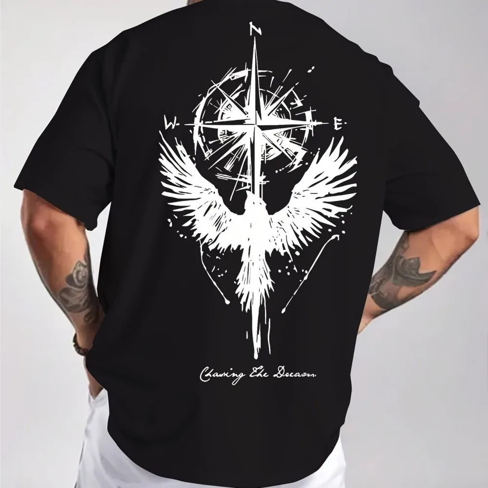 Men's summer printed T-shirt