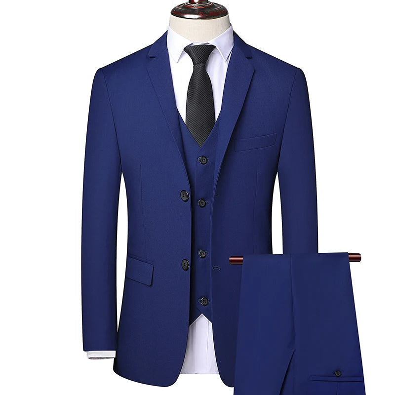 Men's Elegant 3-Piece Suit Set