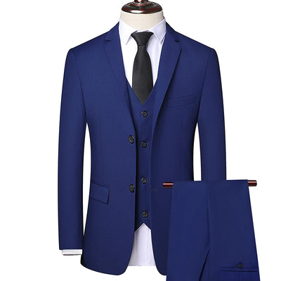 Men's Elegant 3-Piece Suit Set