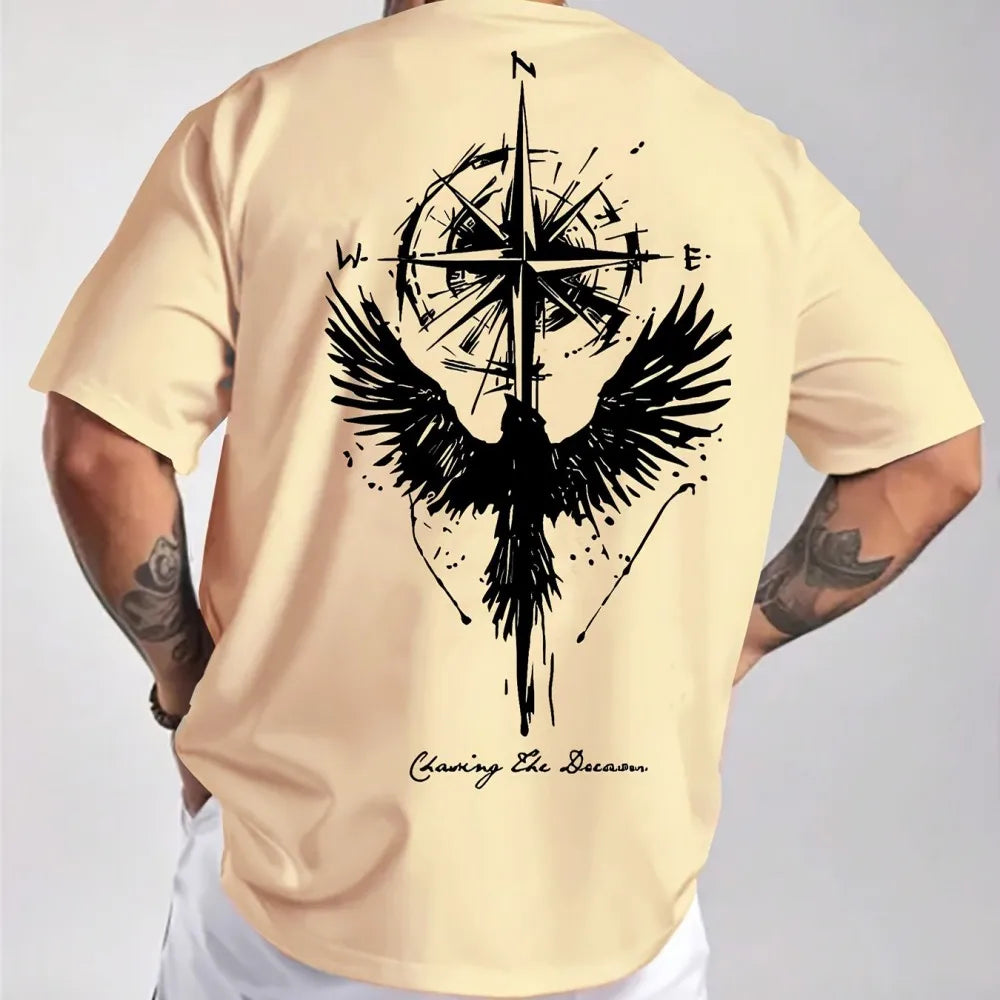 Men's summer printed T-shirt