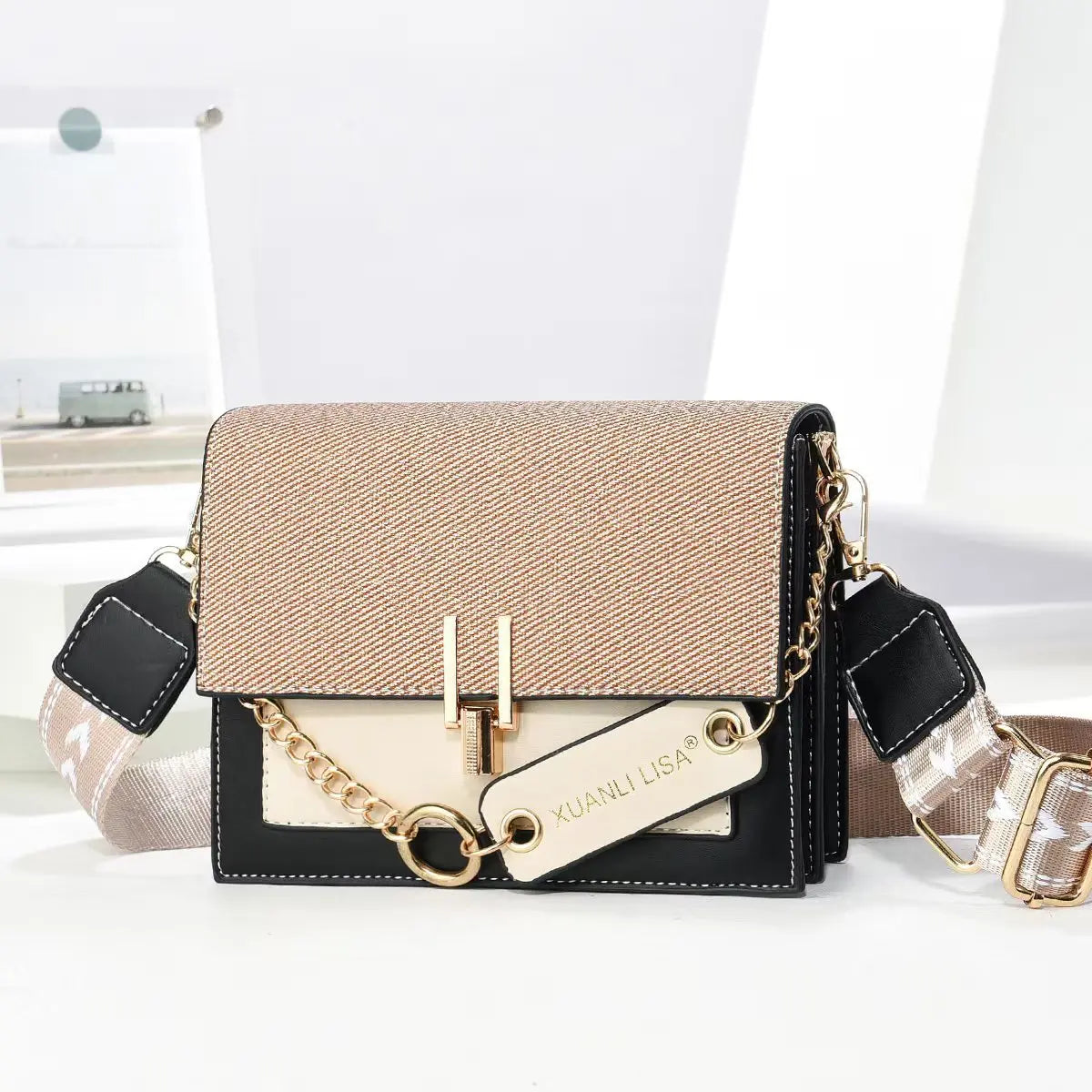 Women's Wallet with Wide Strap