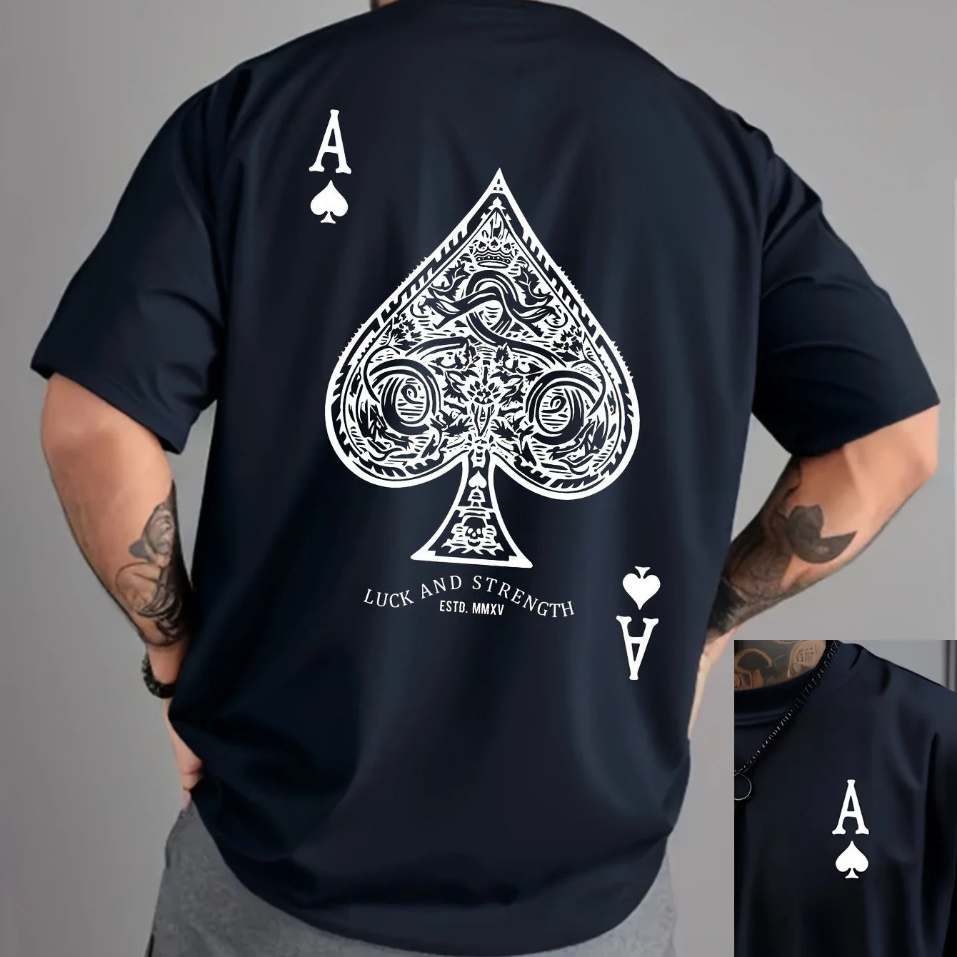 Men's cotton casual T-shirt