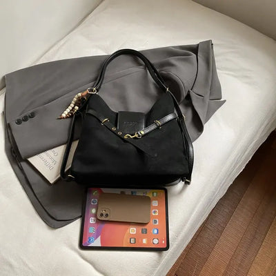 suede shoulder bag