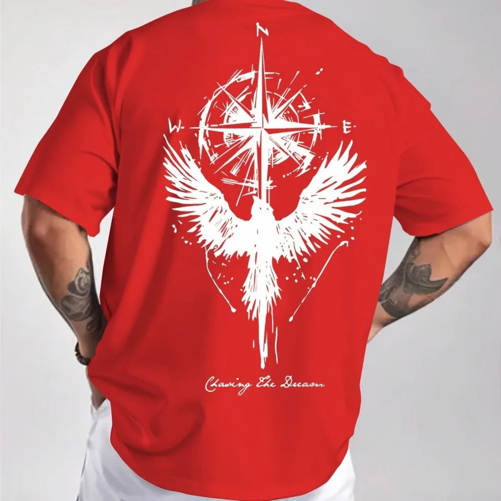 Men's summer printed T-shirt