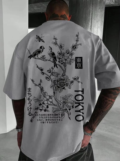 Men's casual printed T-shirt