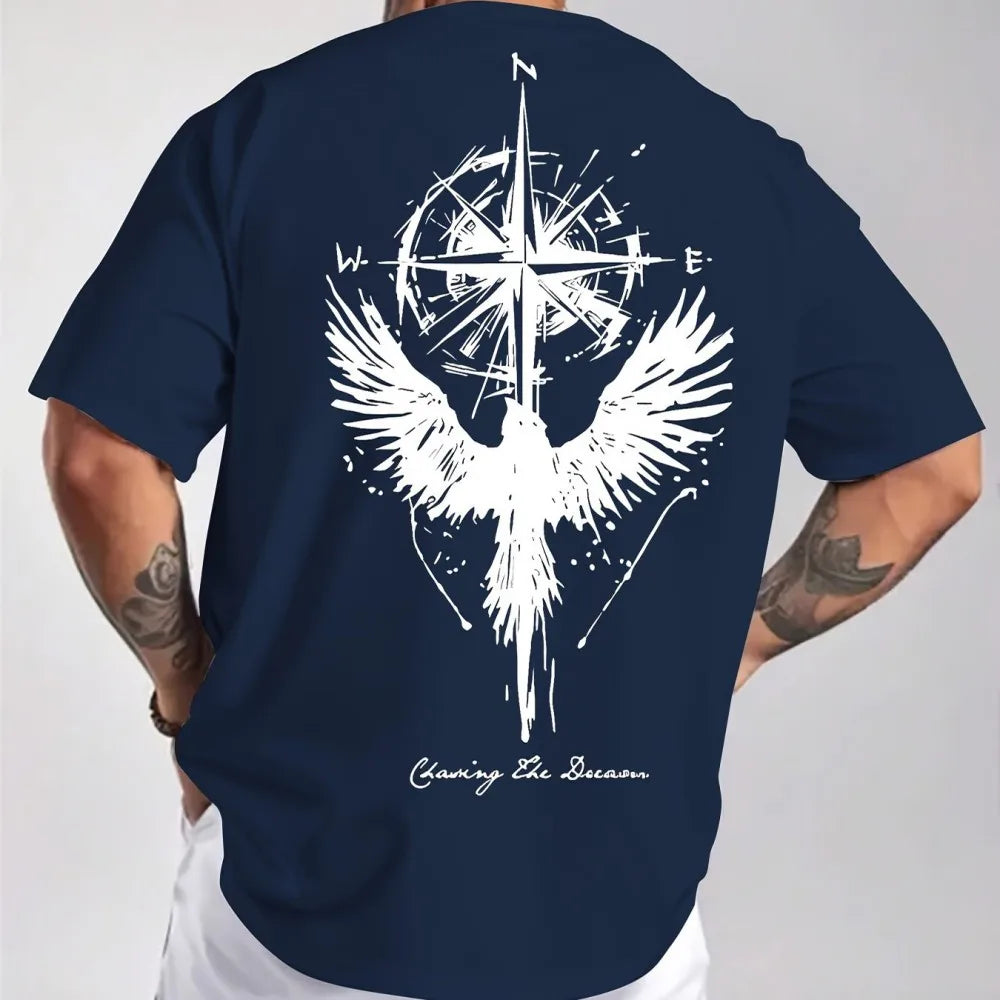 Men's summer printed T-shirt